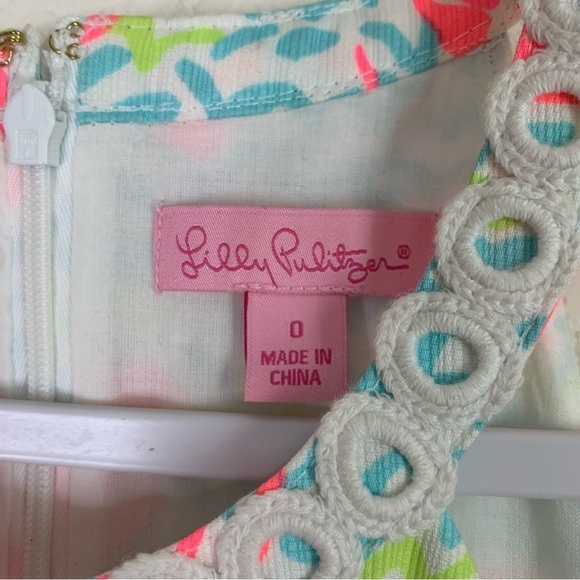 Lilly Pulitzer Pearl Shift resort white pop up lobstah roll dress 0 - Picture 4 of 7